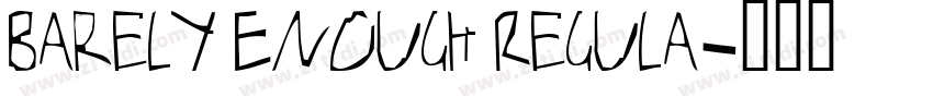 Barely Enough Regula字体转换